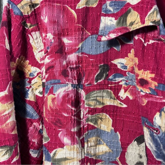 Coldwater Creek Floral Print Button Up Lined Jacket - Picture 3 of 8